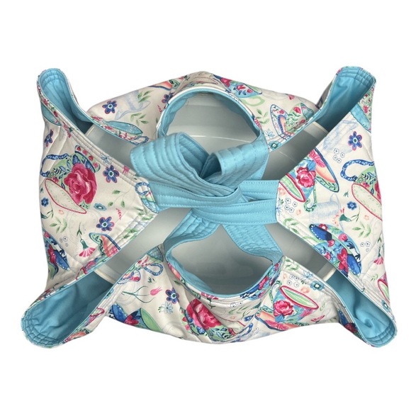 Hand Crafted Casserole Dish Carrier Large Quilted Reversible Pie Plate Carrier - Picture 3 of 13